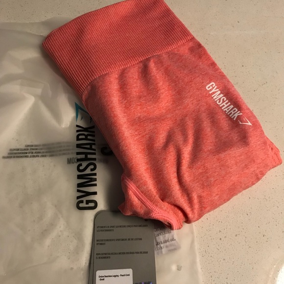 Gymshark Pants - Gymshark Ombré seamless legging Peach Coral Small